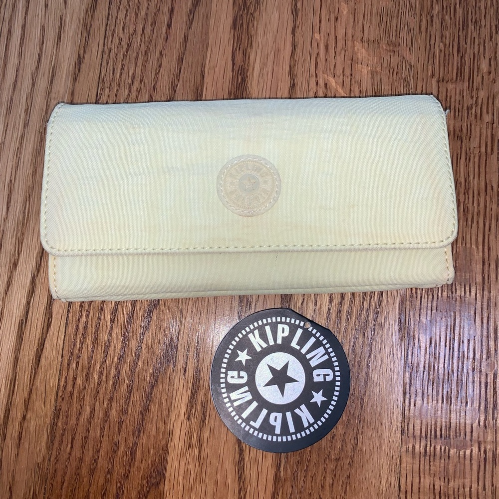 Kipling Pale Yellow Long Wallet